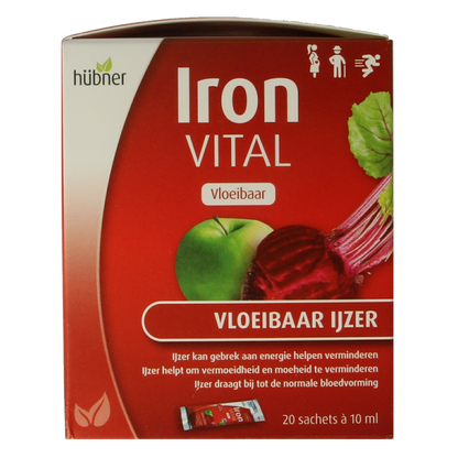 Hubner Iron vital vloeibaar ijzer 20x10ml 20 Stuks