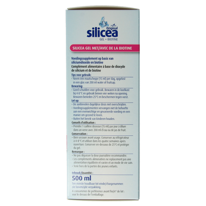 Hubner Silicea silicium gel + biotine 500 Milliliter