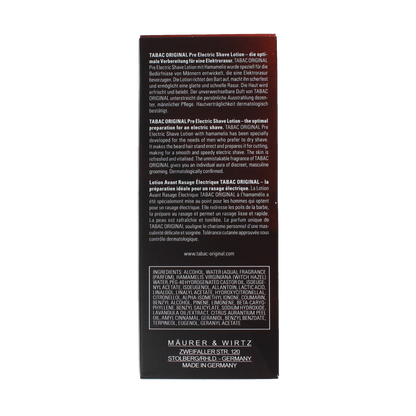 Tabac Original pre electric shave splash 100.00 Milliliter