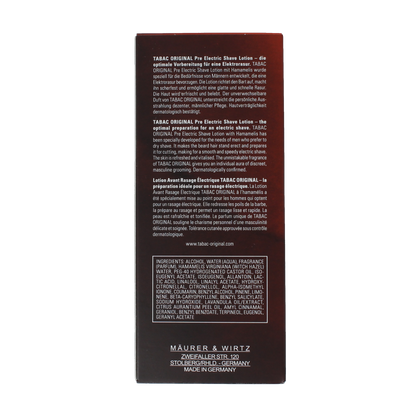 Tabac Original pre electric shave splash 150.00 Milliliter