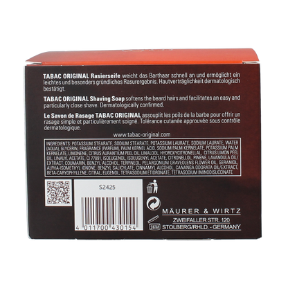 Tabac Original shaving soap bowl 125.00 Gram