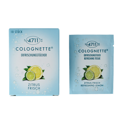 4711 Colognettes tissues lemon 10 Stuks