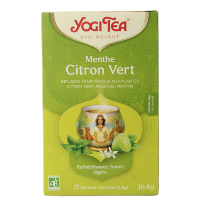 Yogi Tea Lime mint bio 17.00 Zakjes