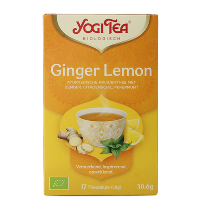 Yogi Tea Ginger lemon munt bio 17.00 Zakjes