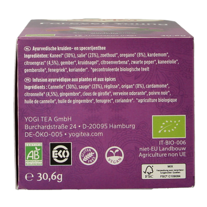 Yogi Tea Forever young bio 17 Zakjes