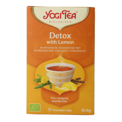 Yogi Tea Detox with lemon bio 17.00 Zakjes