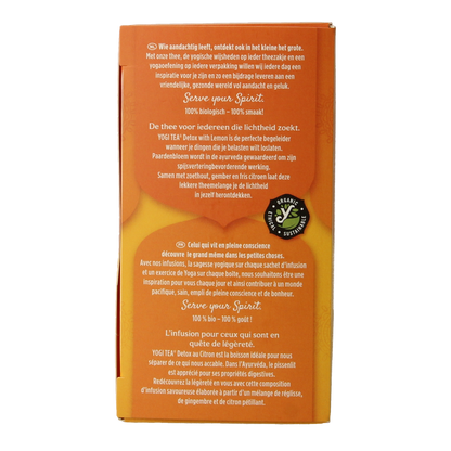 Yogi Tea Detox with lemon bio 17.00 Zakjes