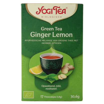 Yogi Tea Green tea ginger lemon bio 17.00 Zakjes