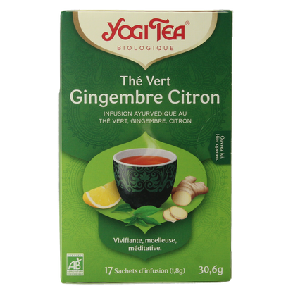 Yogi Tea Green tea ginger lemon bio 17.00 Zakjes