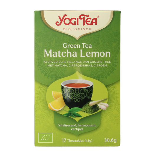 Yogi Tea Green tea matcha lemon bio 17 Zakjes