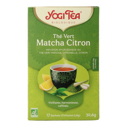 Yogi Tea Green tea matcha lemon bio 17 Zakjes