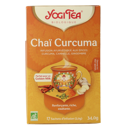 Yogi Tea Curcuma / turmeric chai tea bio 17.00 Zakjes
