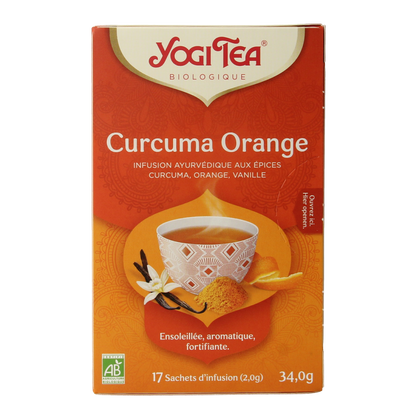 Yogi Tea Curcuma orange bio 17.00 Zakjes