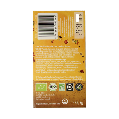 Yogi Tea Pumpkin chai bio 17.00 Zakjes