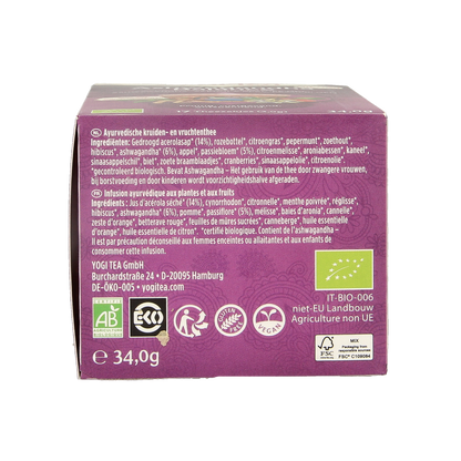 Yogi Tea Ashwagandha balance bio 17 Zakjes