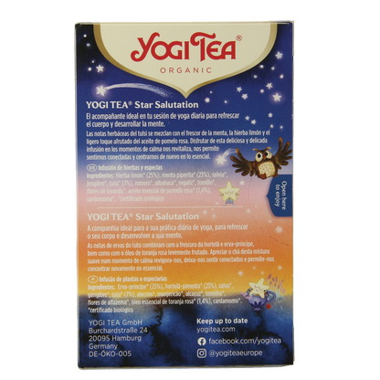 Yogi Tea Star salutation bio 17.00 Zakjes