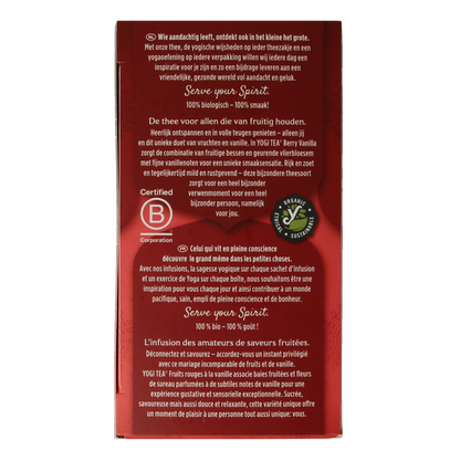 Yogi Tea Berry vanilla bio 17 Zakjes
