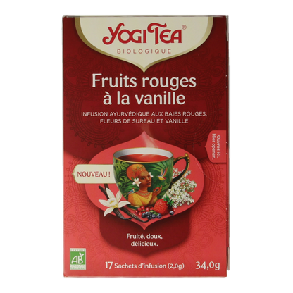 Yogi Tea Berry vanilla bio 17 Zakjes