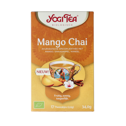 Yogi Tea Mango chai bio 17.00 Zakjes