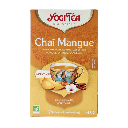 Yogi Tea Mango chai bio 17.00 Zakjes