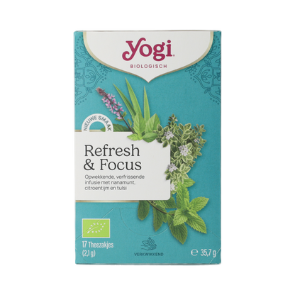 Yogi Tea Yogi® Refresh & Focus Bio 17.00 Zakjes