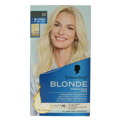Schwarzkopf Blonde haarverf intensive blond super L1  1 Set