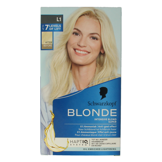 Schwarzkopf Blonde haarverf intensive blond super L1  1 Set