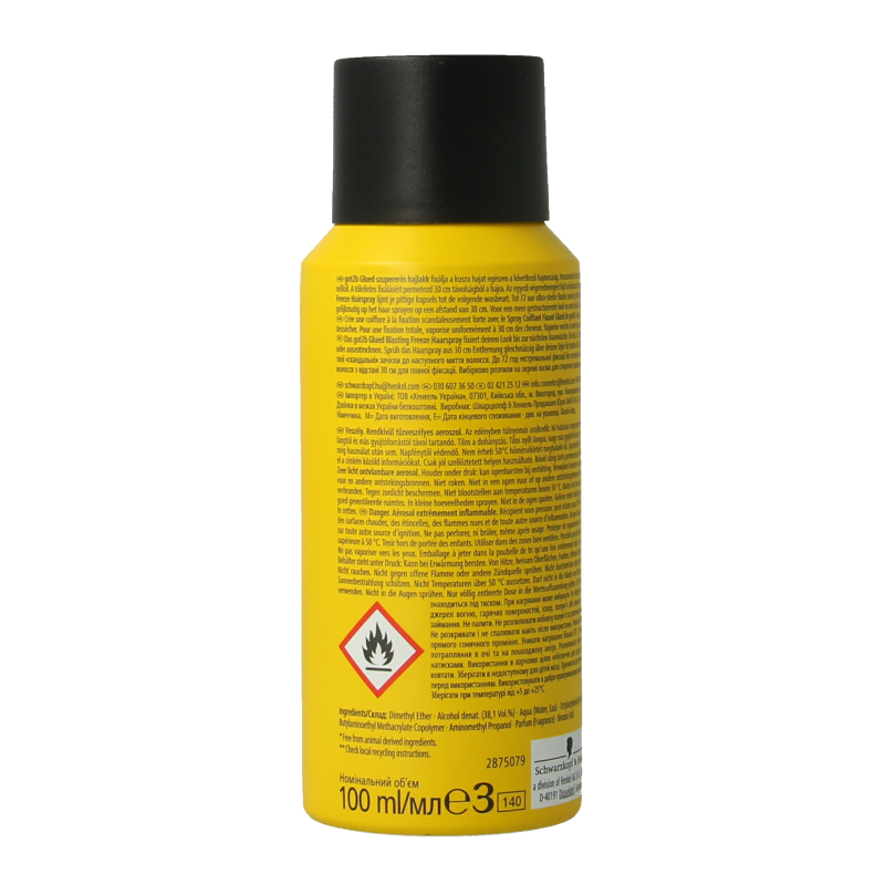 Got2b Glued blasting freeze hairspray mini  100 Milliliter