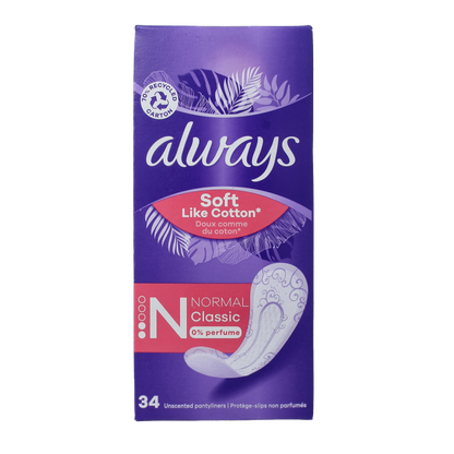 Always Dailies inlegkruisjes normaal 34 Stuks