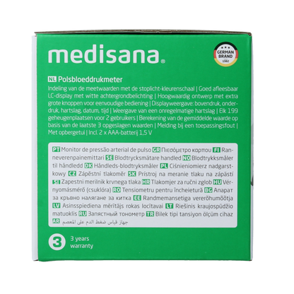 Medisana Polsbloeddrukmeter BW 345 1 Stuks