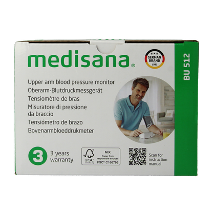Medisana Bloeddrukmeter bovenarm BU512 1.00 Stuks