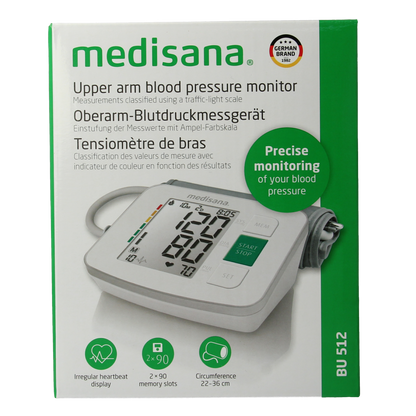 Medisana Bloeddrukmeter bovenarm BU512 1.00 Stuks
