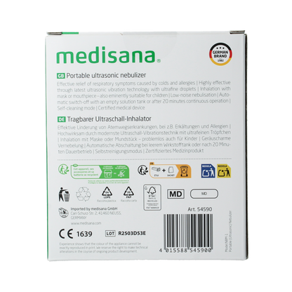 Medisana IN 515 Ultrasone inhalator 1.00 Stuks