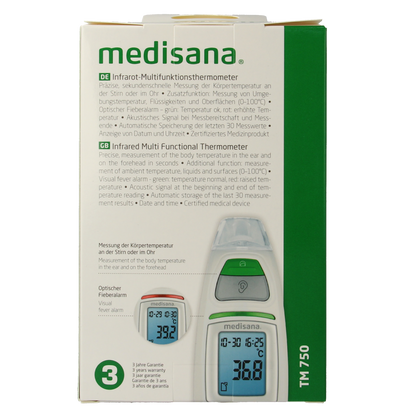 Medisana Multifunctionele thermometer TM750 1.00 Stuks