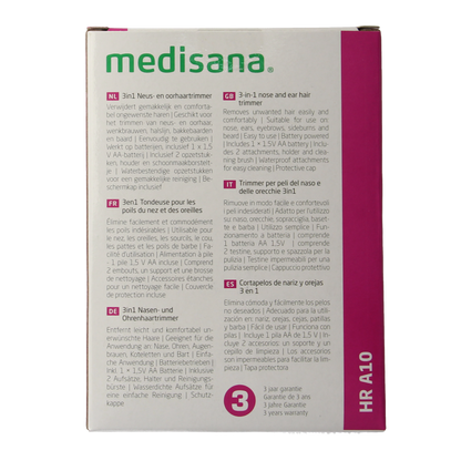 Medisana Neus en oorhaar trimmer 3 in 1 HR A10 1 Stuks