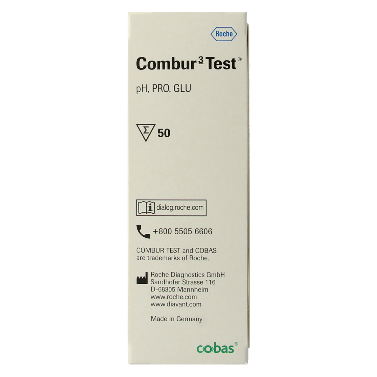 Roche Combur 3 teststrips 50.00 Stuks