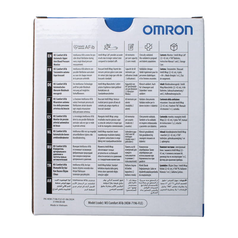 Omron Bloeddrukmeter OMR-M3COMF 1 Stuks