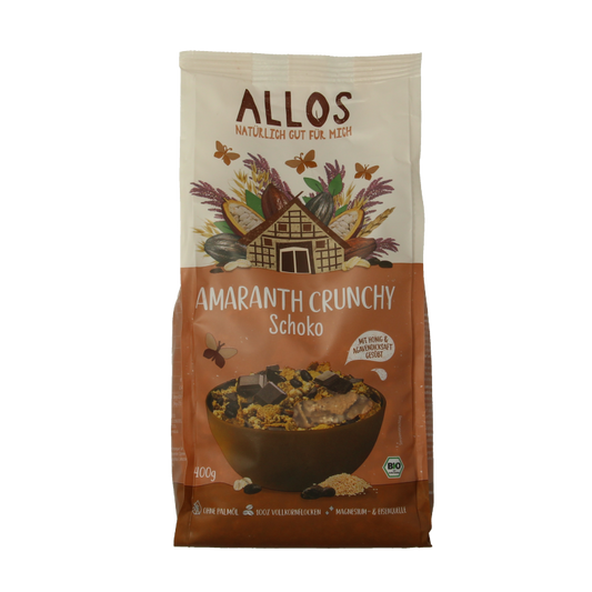 Allos Crunchy amarant chocolade bio 400 Gram
