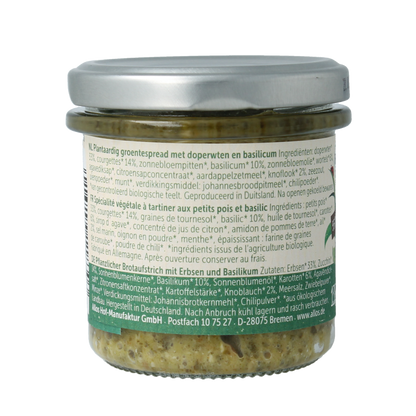Allos Farm vegetables doperwten & basilicum bio 135 Gram