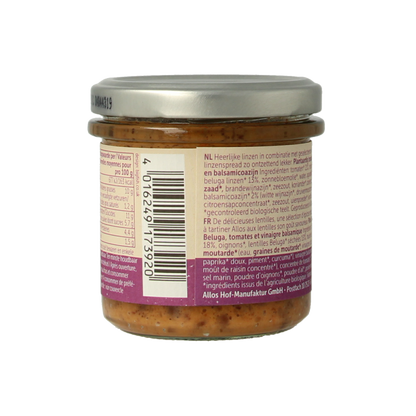 Allos Linzenspread beluga balsamico bio 140 Gram
