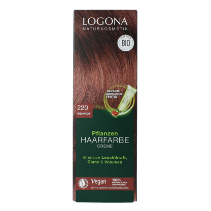 Logona Color creme 220 bordeaux 150 Milliliter