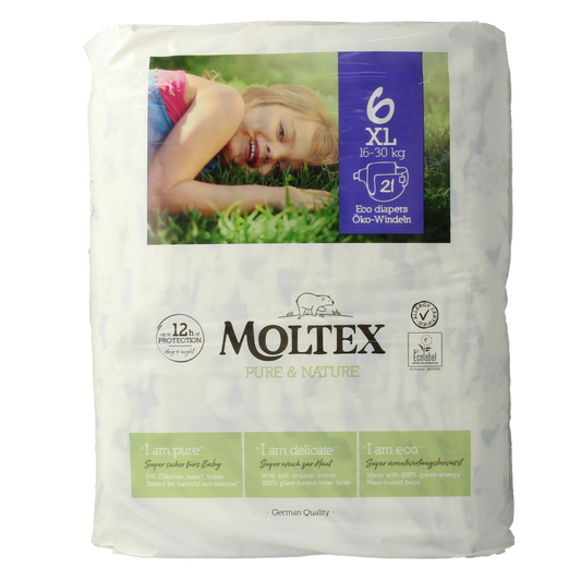 Moltex Pure & nature babyluiers XL 21 Stuks