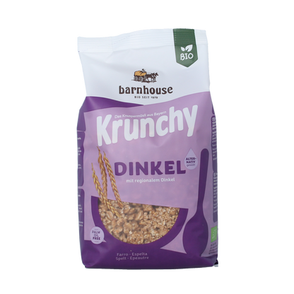 Barnhouse Krunchy pur spelt suikervrij bio 375 Gram