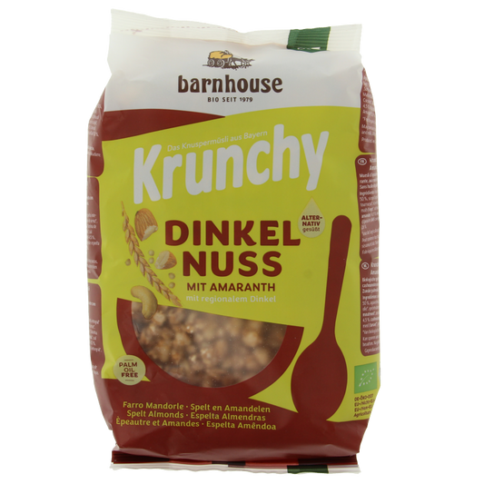 Barnhouse Krunchy amaranth spelt amandel bio 375 Gram