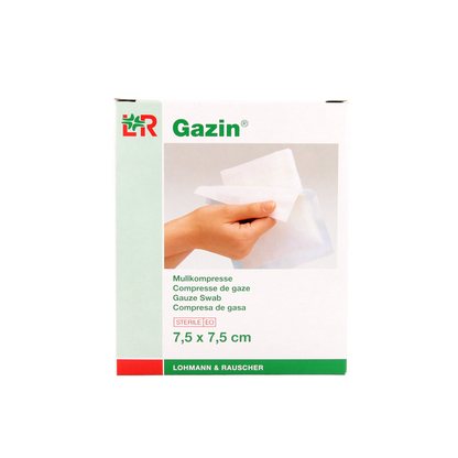 Gazin Gaaskompres 7.5 x 7.5 steriel 5 x 2 10.00 Stuks