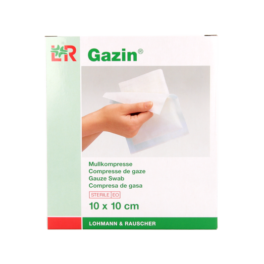 Gazin Gaaskompres 10 x 10 steriel 5 x 2 10 Stuks
