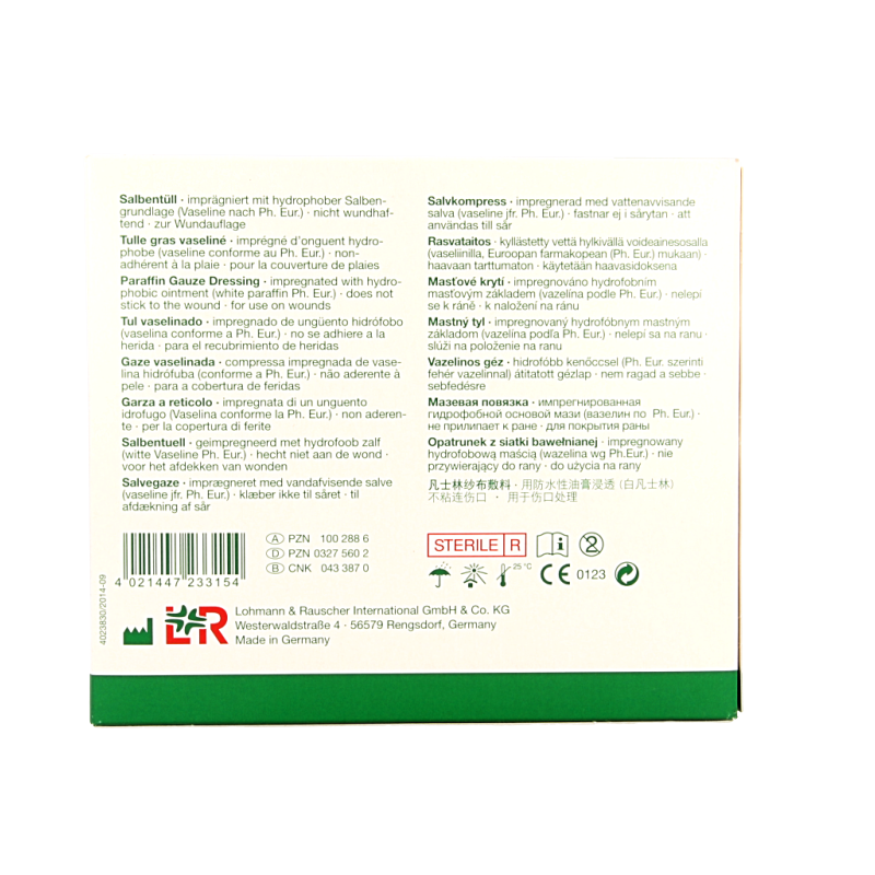 Lomatuell H gaasverband 10cm x 10cm 10 Stuks