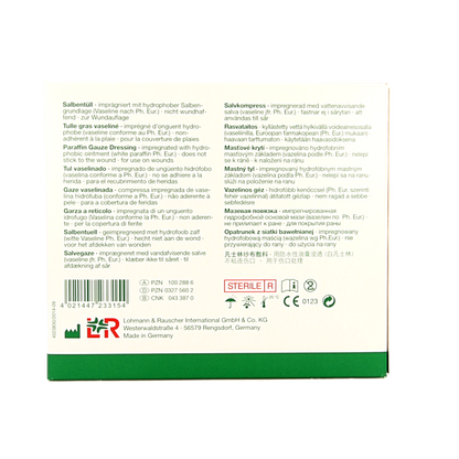 Lomatuell H gaasverband 10cm x 10cm 10 Stuks