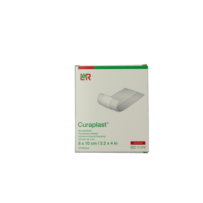 Curaplast Sensitive wondpleister 8cm x 10cm 10.00 Stuks