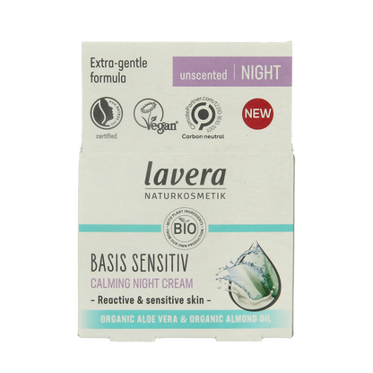 Lavera Basis Sensitive calming night cream 50 Milliliter